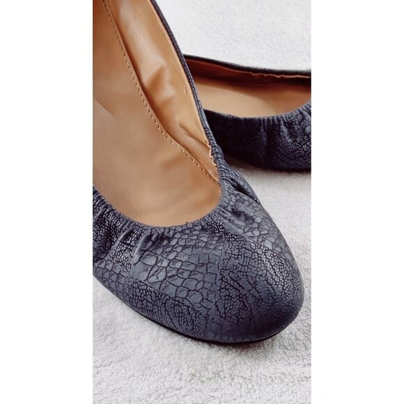 Ballet Gray Flat Style & Co Faux Snakeskin Slipper Faux Vinniee Slip On Size 10 - Picture 4 of 12